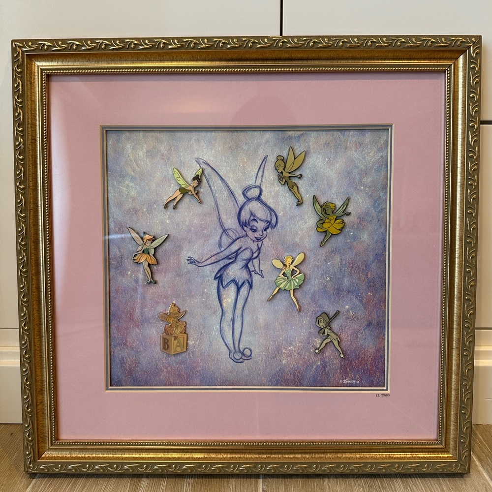 Disney Ticker Bell Pin History Frame